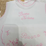 Camicina Fortuna + Bavetta Rosa - Piccole Canaglie - PC21954