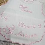 Camicina Fortuna + Bavetta Rosa - Piccole Canaglie - PC21954