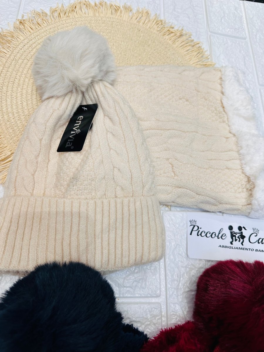 Capello + Scaldacollo Treccia taglia 4 a 16 anni - Piccole Canaglie - PC23976