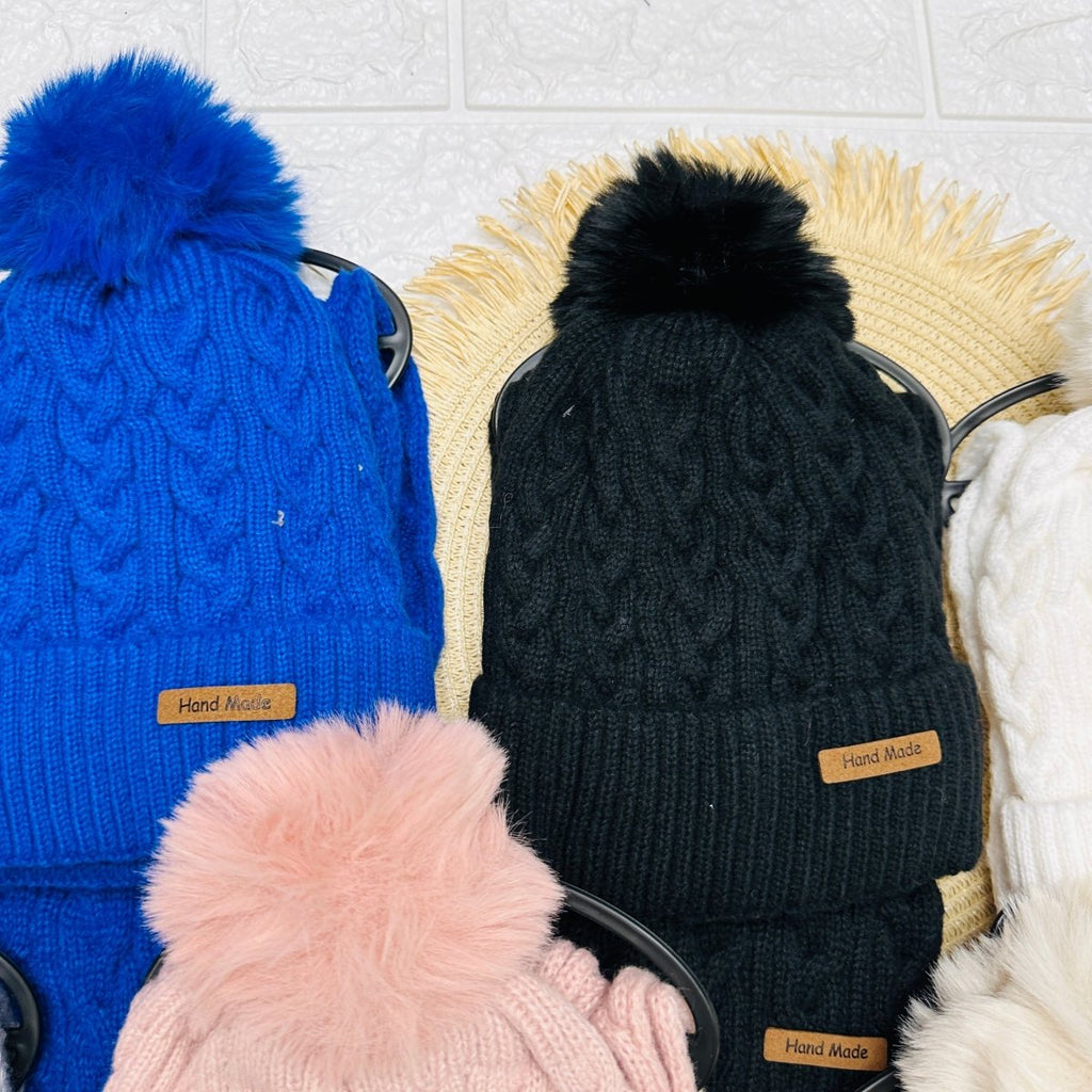 Capello + sciarpa Treccioni - Piccole Canaglie - PC23073