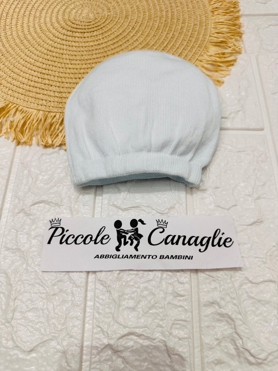 Cappellino Cotone Celeste Cap104 - Piccole Canaglie - PC25234