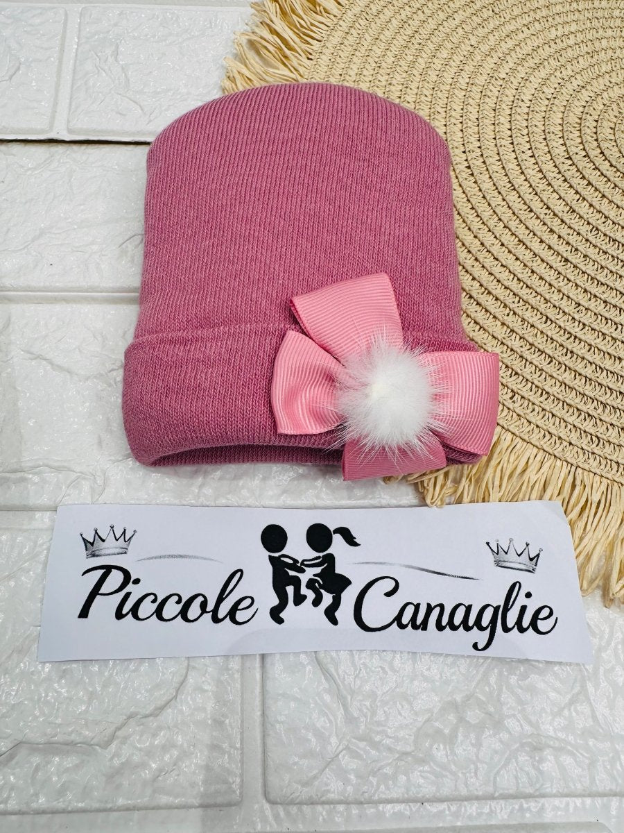 Cappellino Neonato Pelliccietta Malva Wsb9304 - Piccole Canaglie - PC30027