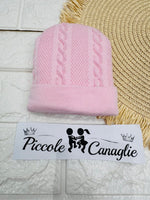 Cappellino Neonato Treccine Rosa Wsb9308 - Piccole Canaglie - PC30031