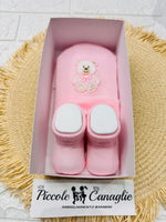 Cappello + Babbucce Orsetto Rosa Wse8795 - Piccole Canaglie - PC28504