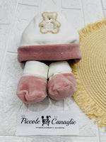 Cappello + Babbucce Orso Morbidoso Lampone 44507 - Piccole Canaglie - PC29456