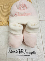 Cappello + babbucce principessa rosa 44254 - Piccole Canaglie - PC24053