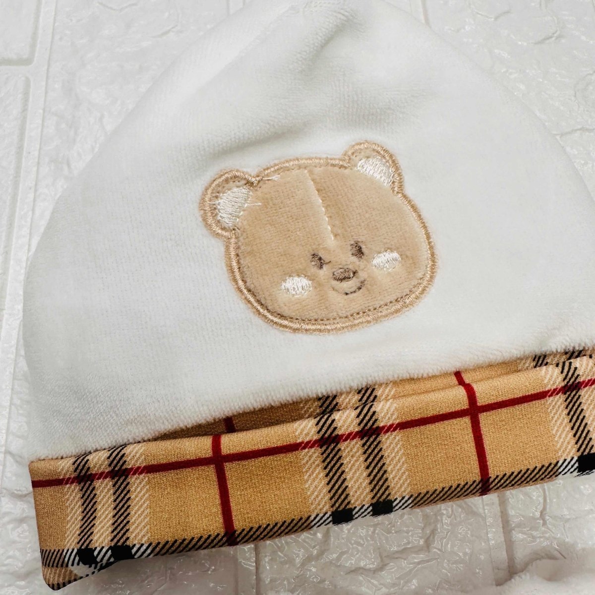 Cappello e babbucce ciniglia orso barberi - Piccole Canaglie - PC21318