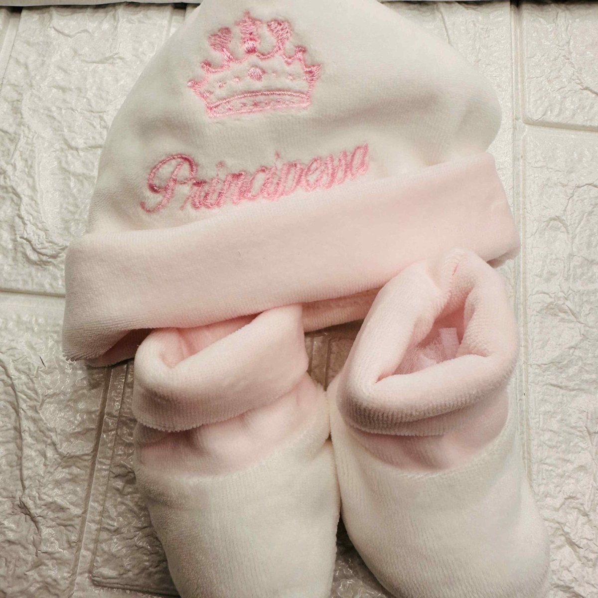 Cappello e Babbucce Ciniglia Principessa - Piccole Canaglie - PC20122