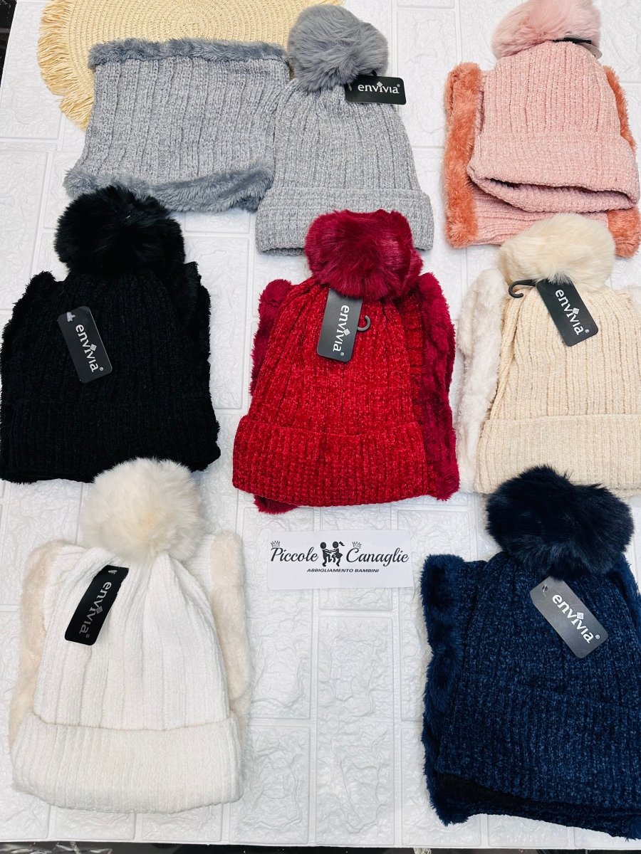 Cappello + ScaldaCollo Ciniglia taglia 4 a 16 anni - Piccole Canaglie - PC23969