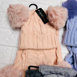 Cappello + sciarpa 2 Pon Pon J36 - Piccole Canaglie - PC23080