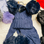 Cappello + sciarpa 2 Pon Pon J36 - Piccole Canaglie - PC23080