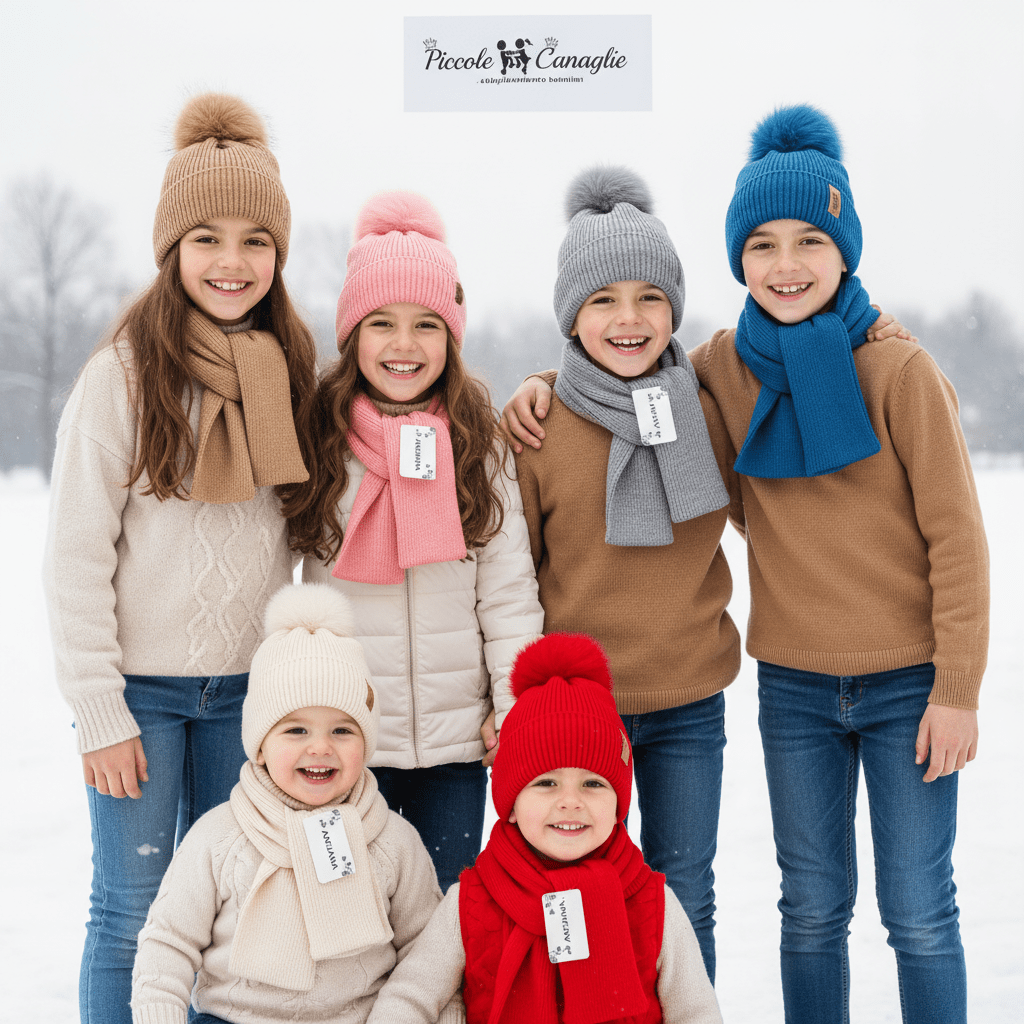 Cappello + sciarpa Righe 384268 - Piccole Canaglie - PC23087