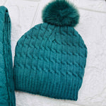 Cappello+scialle verde - Piccole Canaglie - PC20130