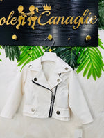 Chiodo Bianco In Ecopelle 22037 Baby - Piccole Canaglie - PC25528