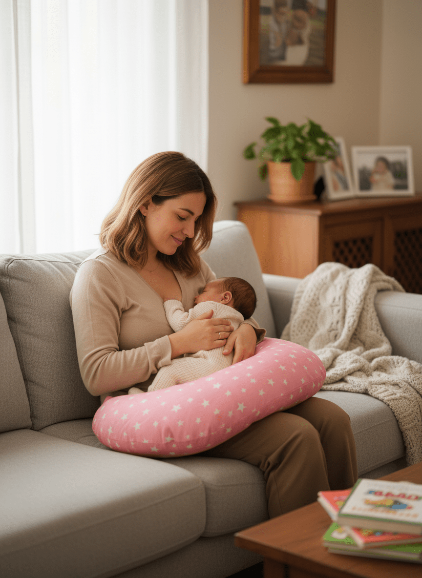 Ciambella Allattamento rosa Stelle - Piccole Canaglie - PC23332