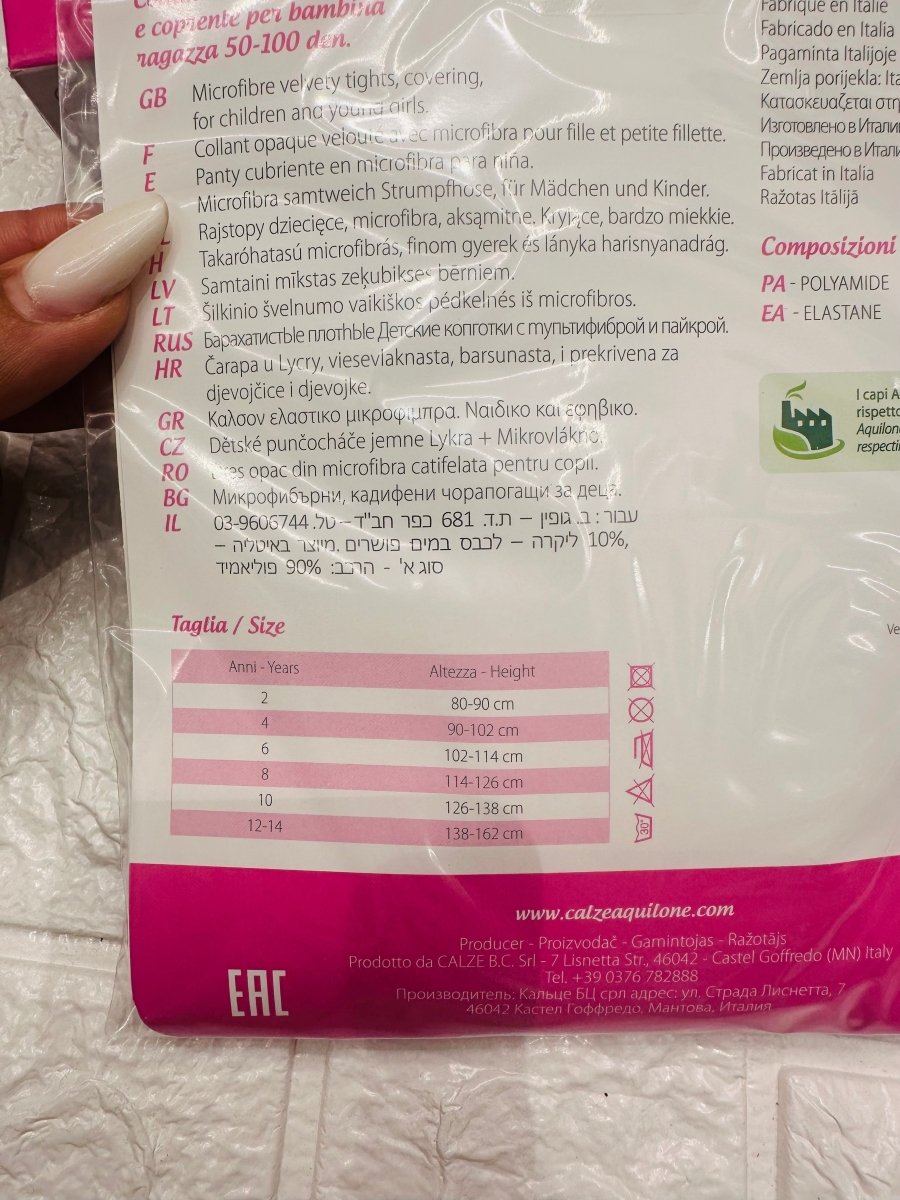 Collant nylon Bianche - Piccole Canaglie - PC23293