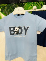 Compeleto Panda 🐼 Boy Celeste - Piccole Canaglie - PC29266