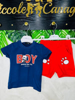 Compeleto Panda 🐼 Boy Rosso - Piccole Canaglie - PC29271