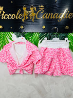Completo 3 Pezzi Fantasia Leo Rosa 9875 - Piccole Canaglie - PC27364