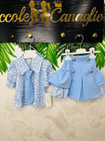 Completo Animalier Cravatta Celeste 0629 - Piccole Canaglie - PC27209