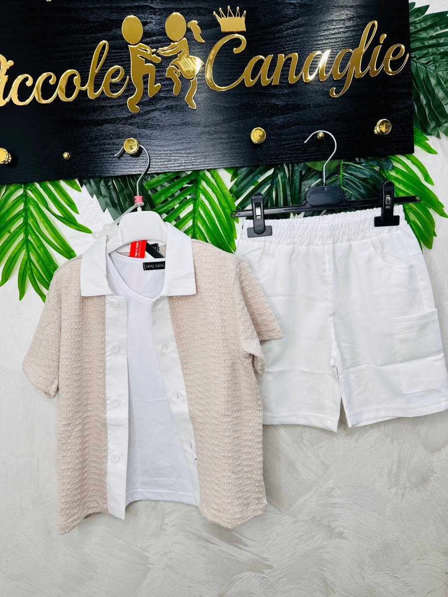 Completo Aperitivo 8572 Beige - Piccole Canaglie - PC27517