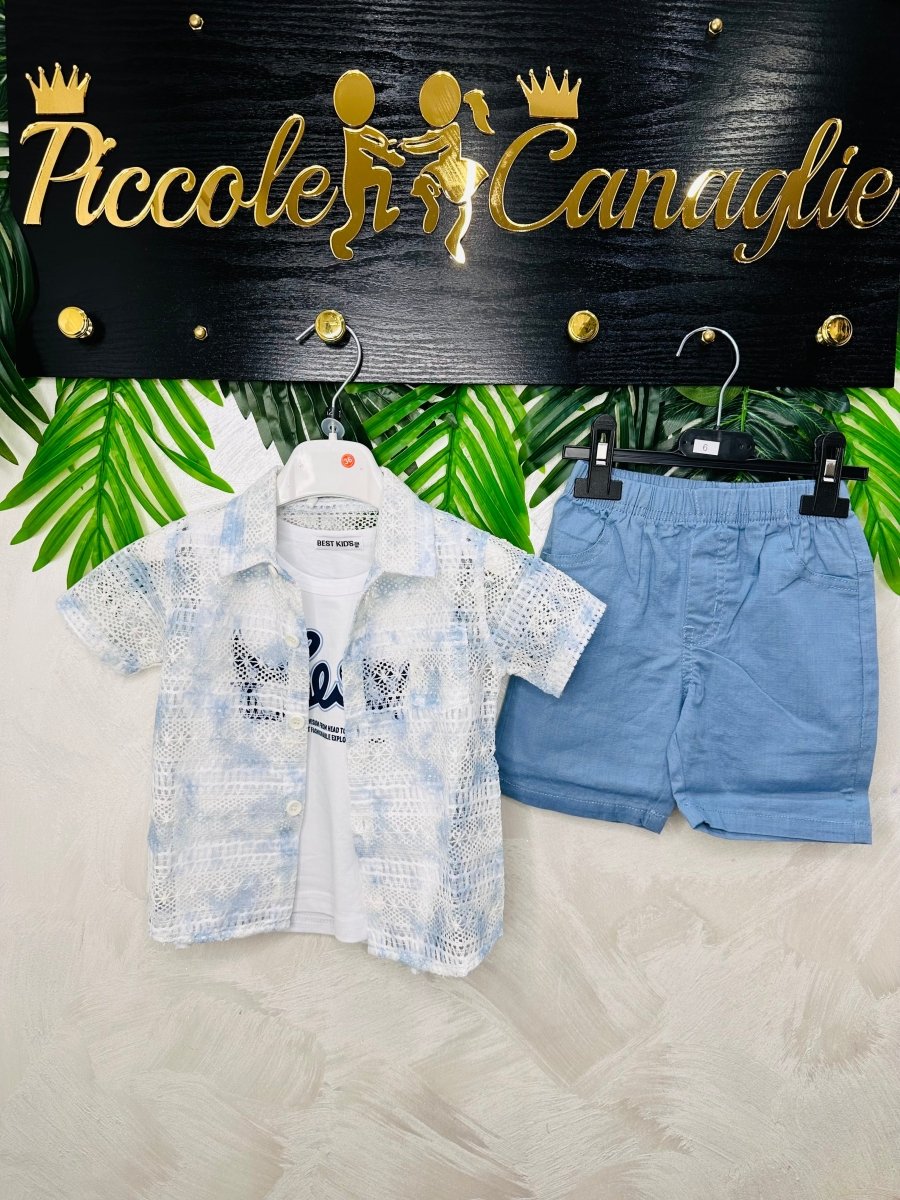 Completo Aperitivo Celeste 5580 - Piccole Canaglie - PC27458