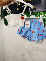 Completo baby ciliegina celeste - Piccole Canaglie - PC29870