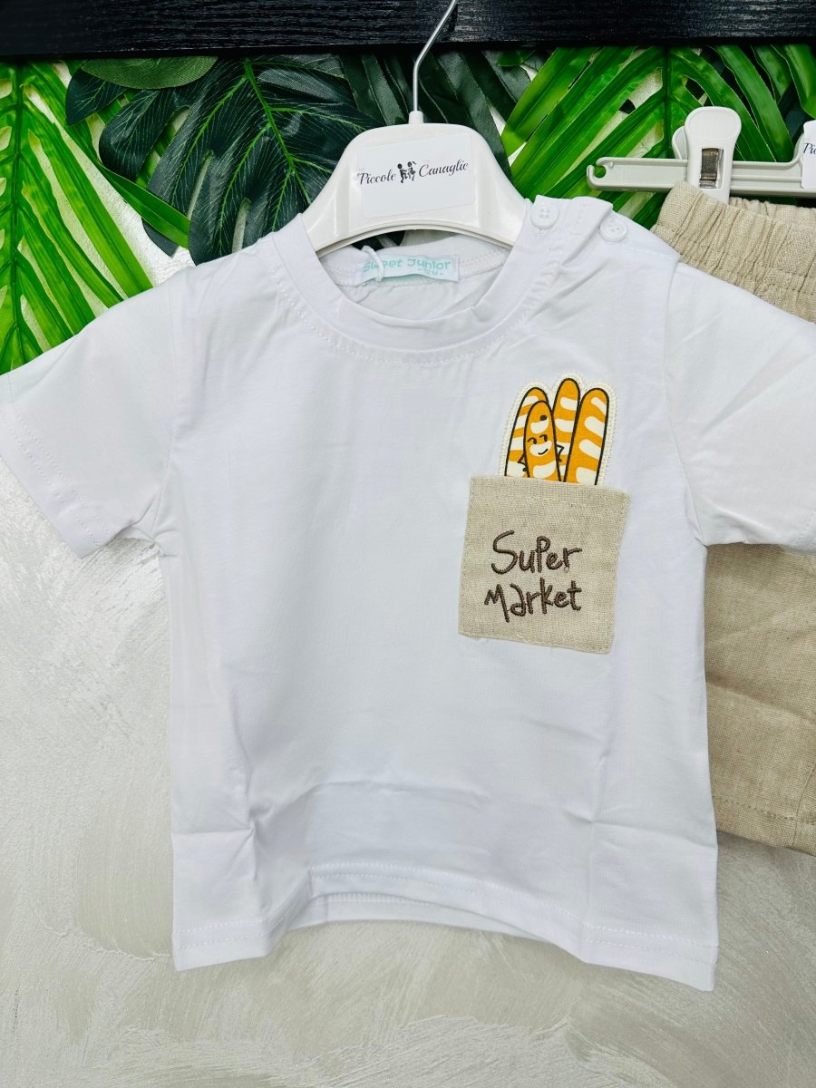 Completo Baghette Bianco - Piccole Canaglie - PC29184
