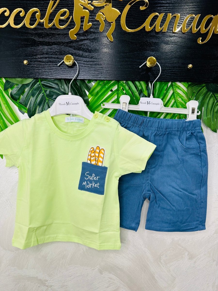 Completo Baghette Verde - Piccole Canaglie - PC29179