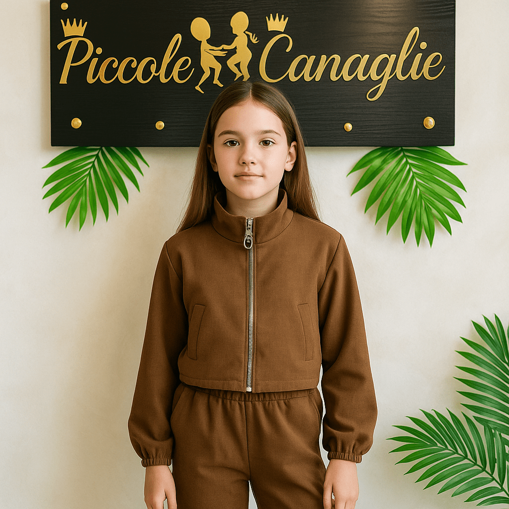 Completo Ballon Marroncino - Piccole Canaglie - PC21661