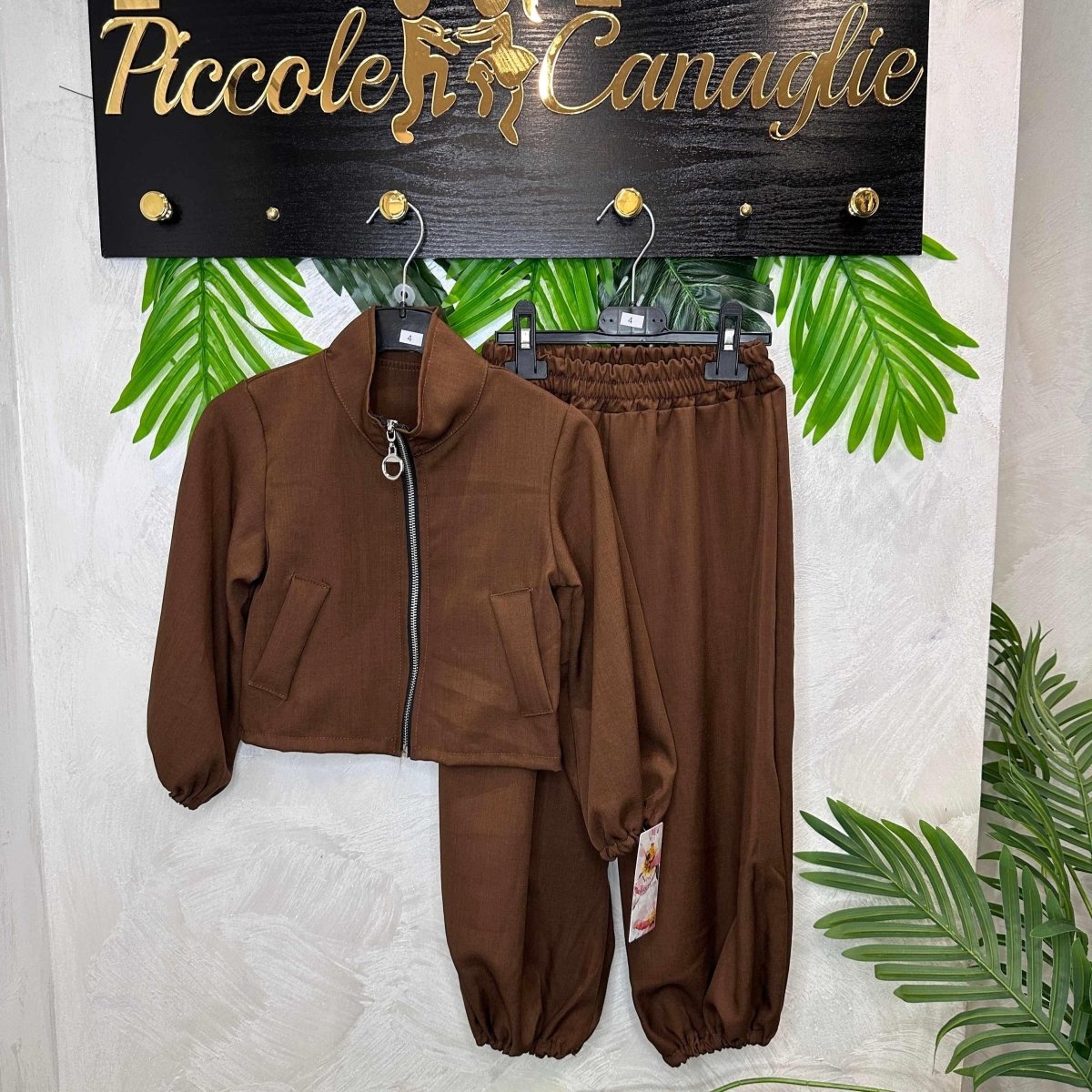 Completo Ballon Marroncino - Piccole Canaglie - PC21661