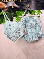 Completo bandana celeste - Piccole Canaglie - PC29912