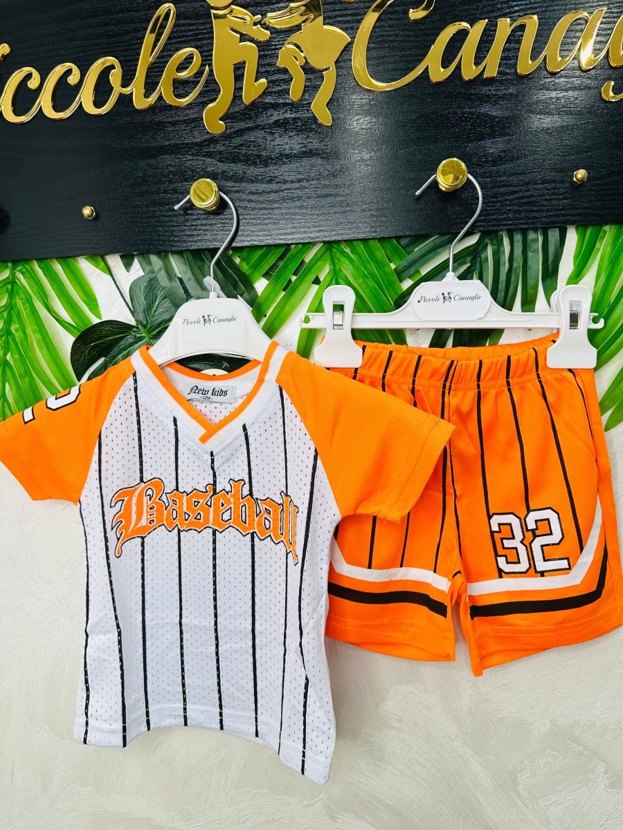 Completo Baseball ⚾️ Arancio Baby 345 - Piccole Canaglie - PC28897