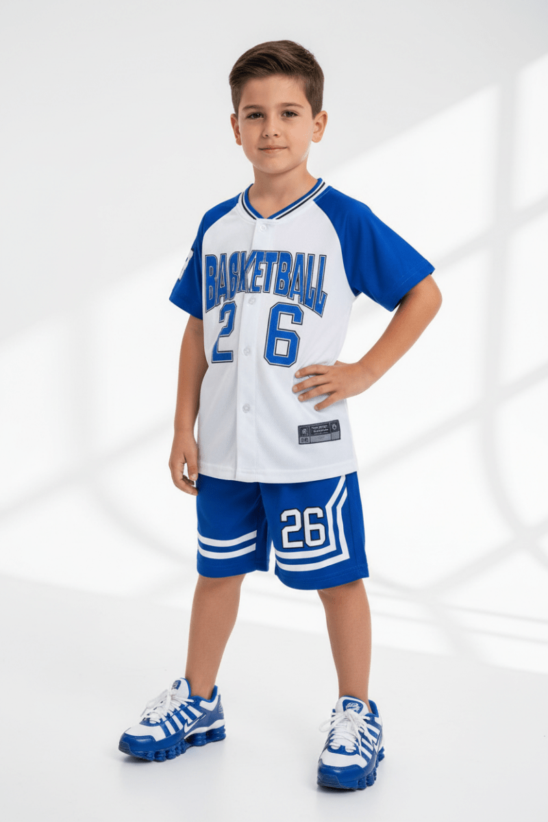 Completo Basketball 🏀 Blu - Piccole Canaglie - PC28070