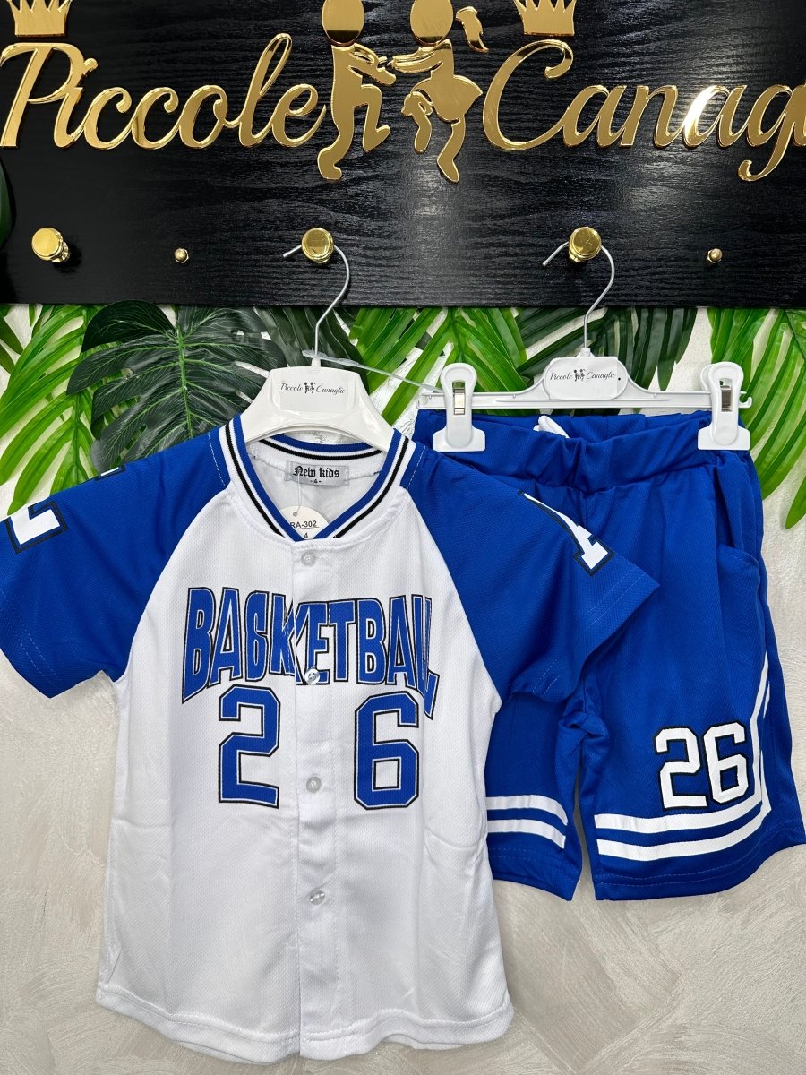 Completo Basketball 🏀 Blu - Piccole Canaglie - PC28070