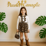 Completo bimba College Leopardato - Piccole Canaglie - PC22196