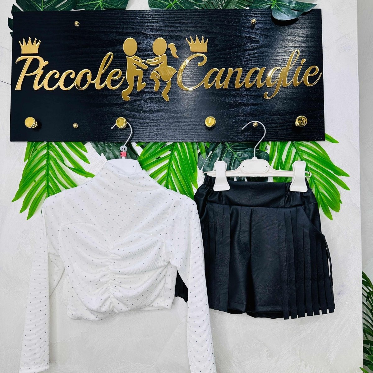 Completo bimba Vintage ✨nero - Piccole Canaglie - PC20205