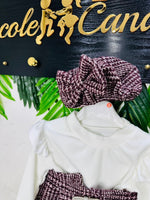 Completo Bon Ton Bouclé bordo’ Anni - Piccole Canaglie - PC23501