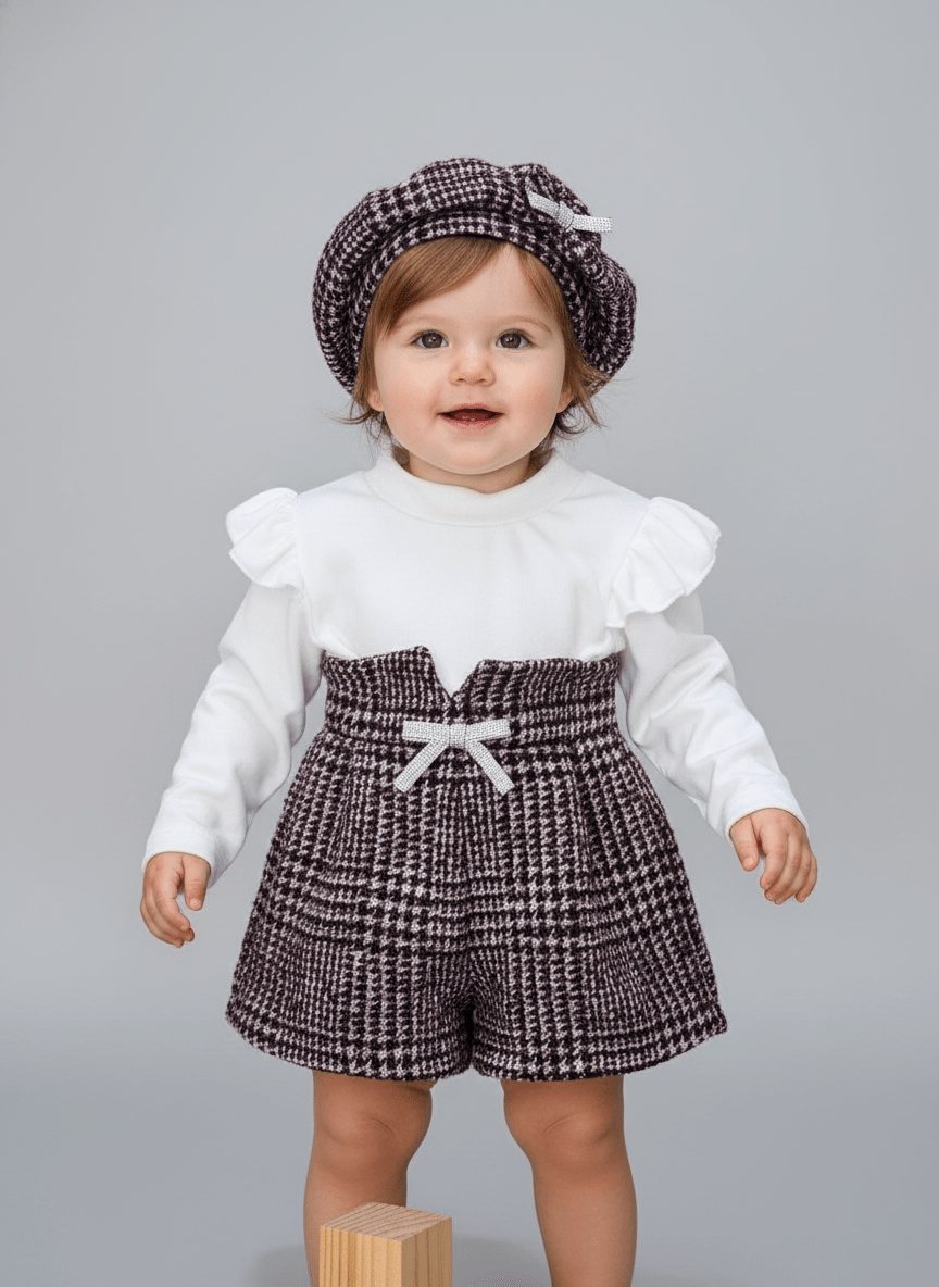 Completo Bon Ton Bouclé bordo’ Mesi - Piccole Canaglie - PC23496