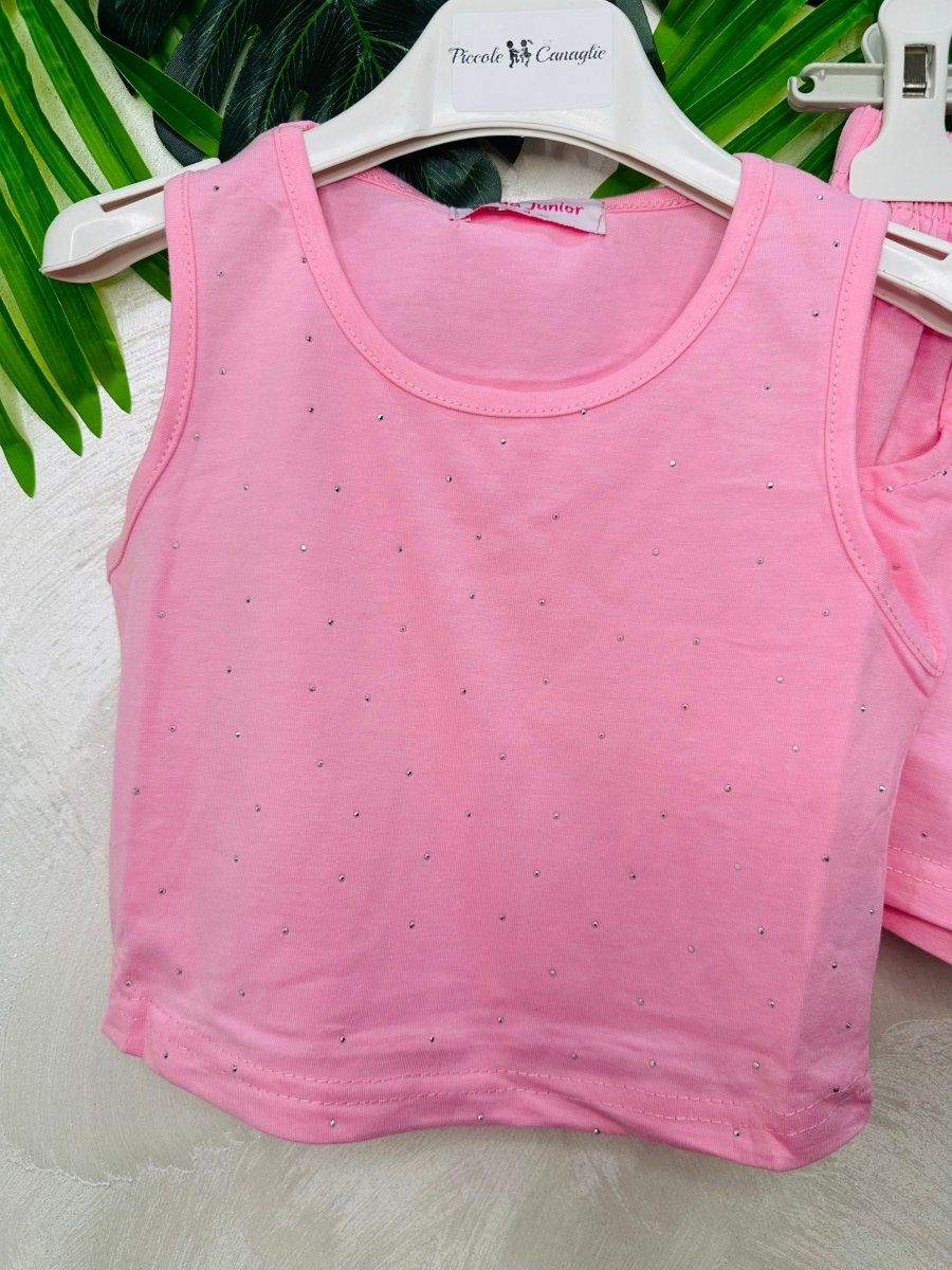 Completo Brillantino Rosa - Piccole Canaglie - PC29233