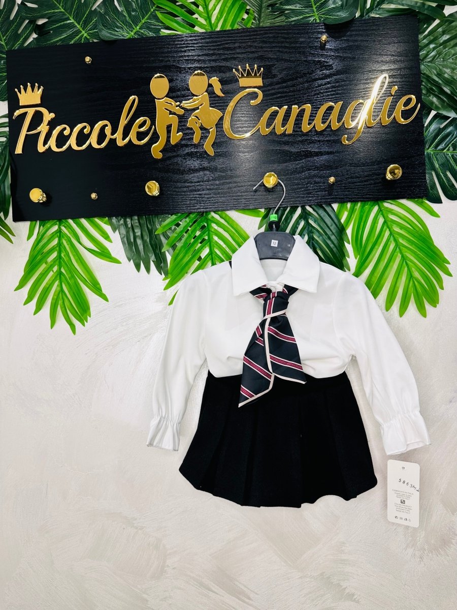 Completo British lady nero Anni - Piccole Canaglie - PC23556