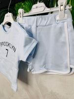 Completo Brooklyn Celeste 2511 - Piccole Canaglie - PC28168