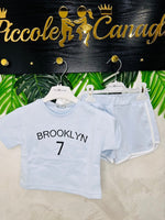 Completo Brooklyn Celeste 2511 - Piccole Canaglie - PC28168