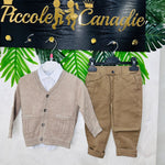 Completo Cardigan Mod Zar@ Begie - Piccole Canaglie - PC22795
