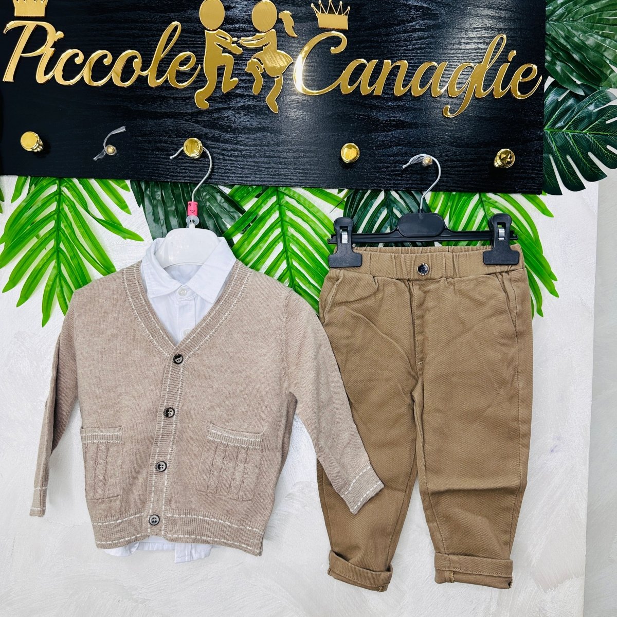 Completo Cardigan Mod Zar@ Begie - Piccole Canaglie - PC22795