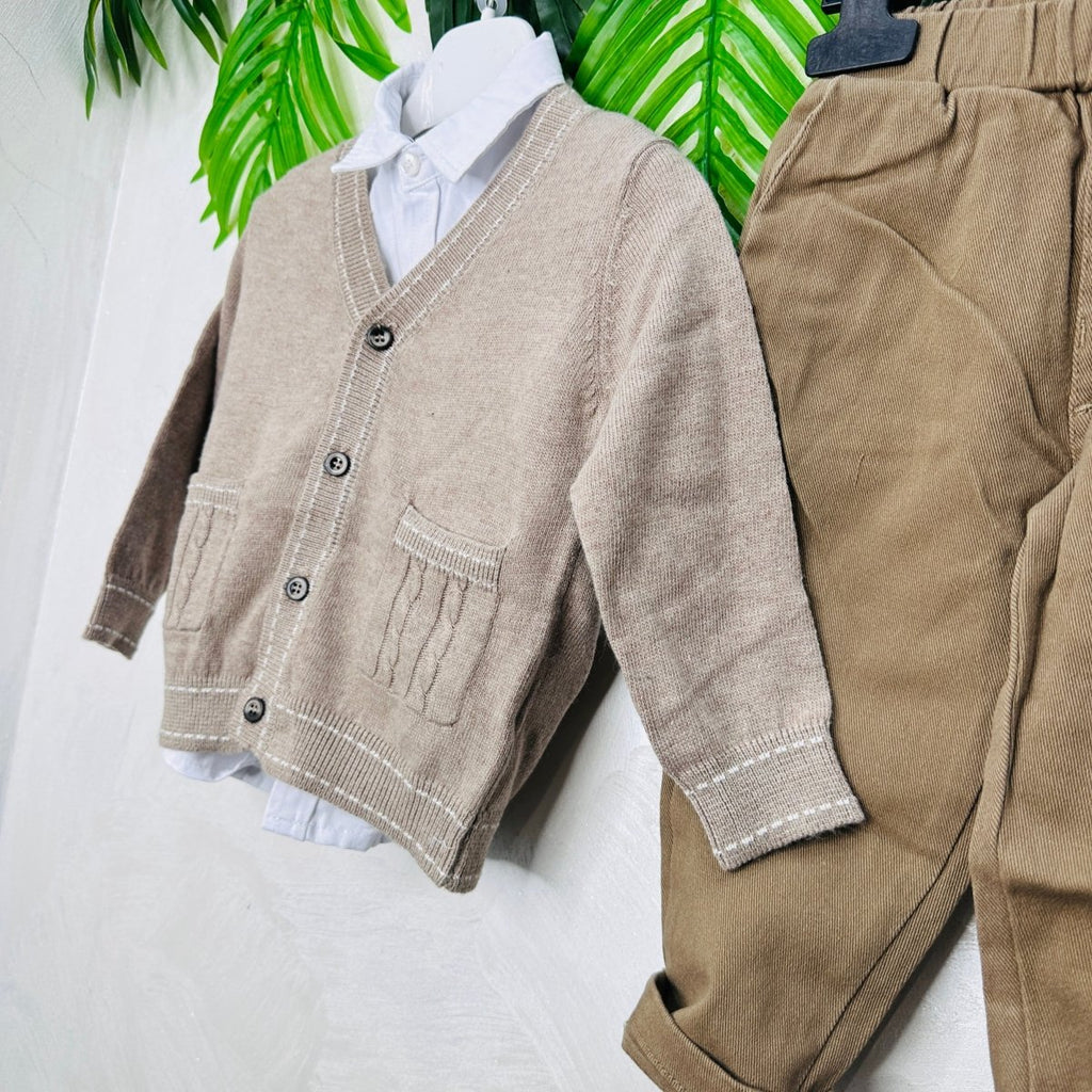 Completo Cardigan Mod Zar@ Begie - Piccole Canaglie - PC22795