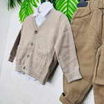 Completo Cardigan Mod Zar@ Begie - Piccole Canaglie - PC22795