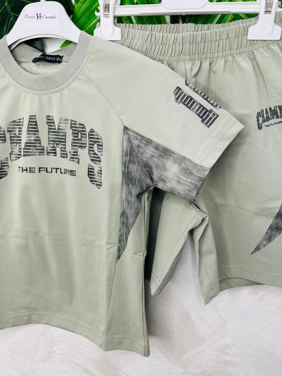 Completo Champs Verde - Piccole Canaglie - PC29375