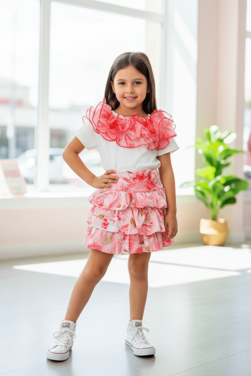 Completo Chic Flowers Aragosta - Piccole Canaglie - PC27645