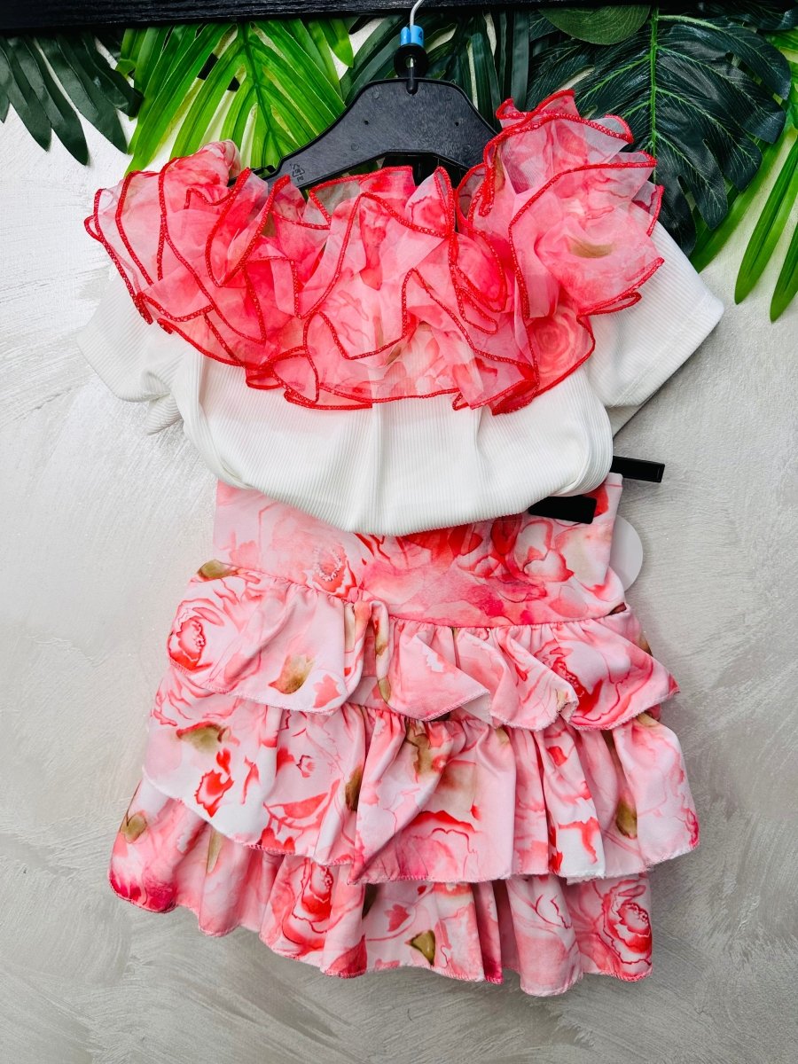 Completo Chic Flowers Aragosta - Piccole Canaglie - PC27645
